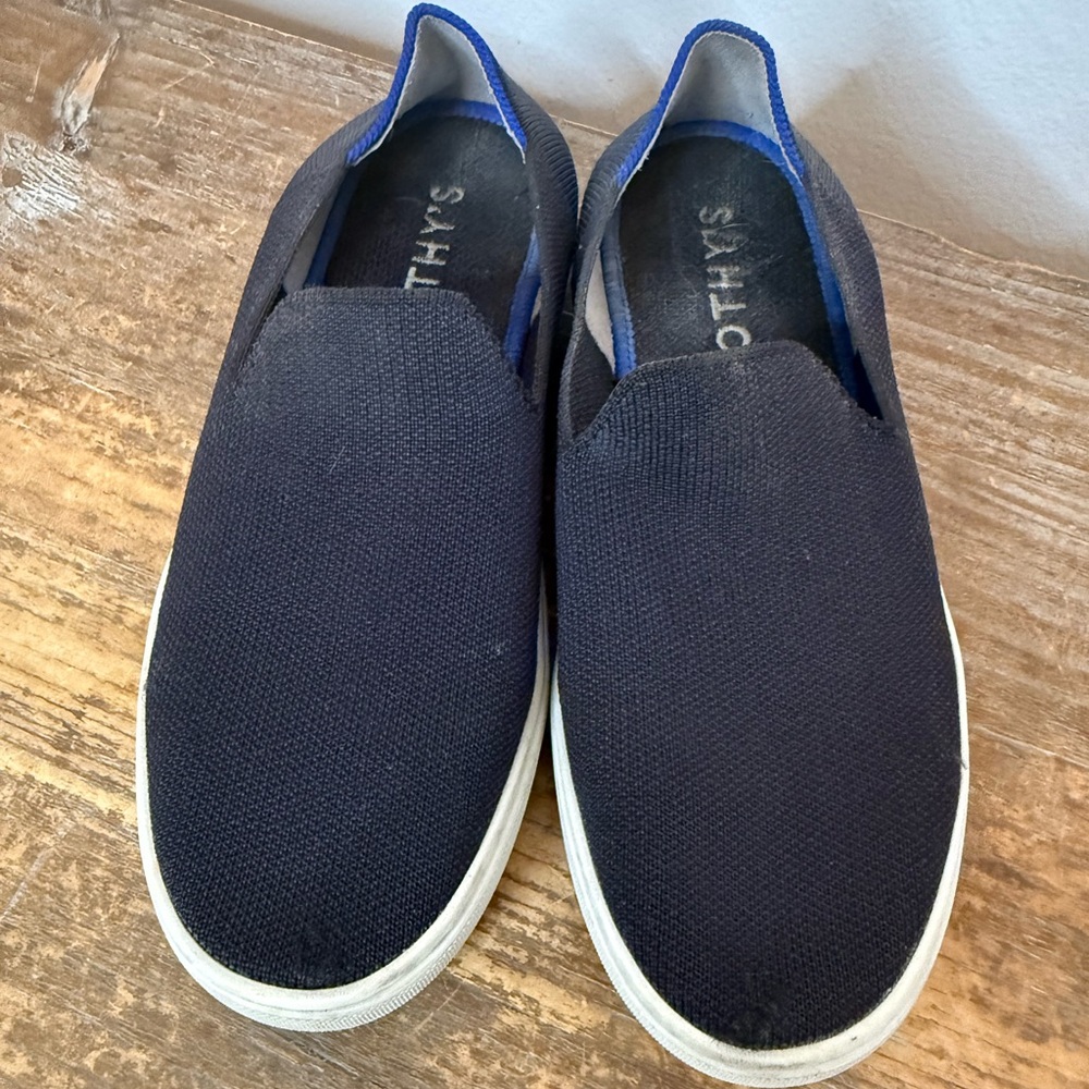 Rothy's Slip on Sneakers Shoes Navy Women's Sz 6.5